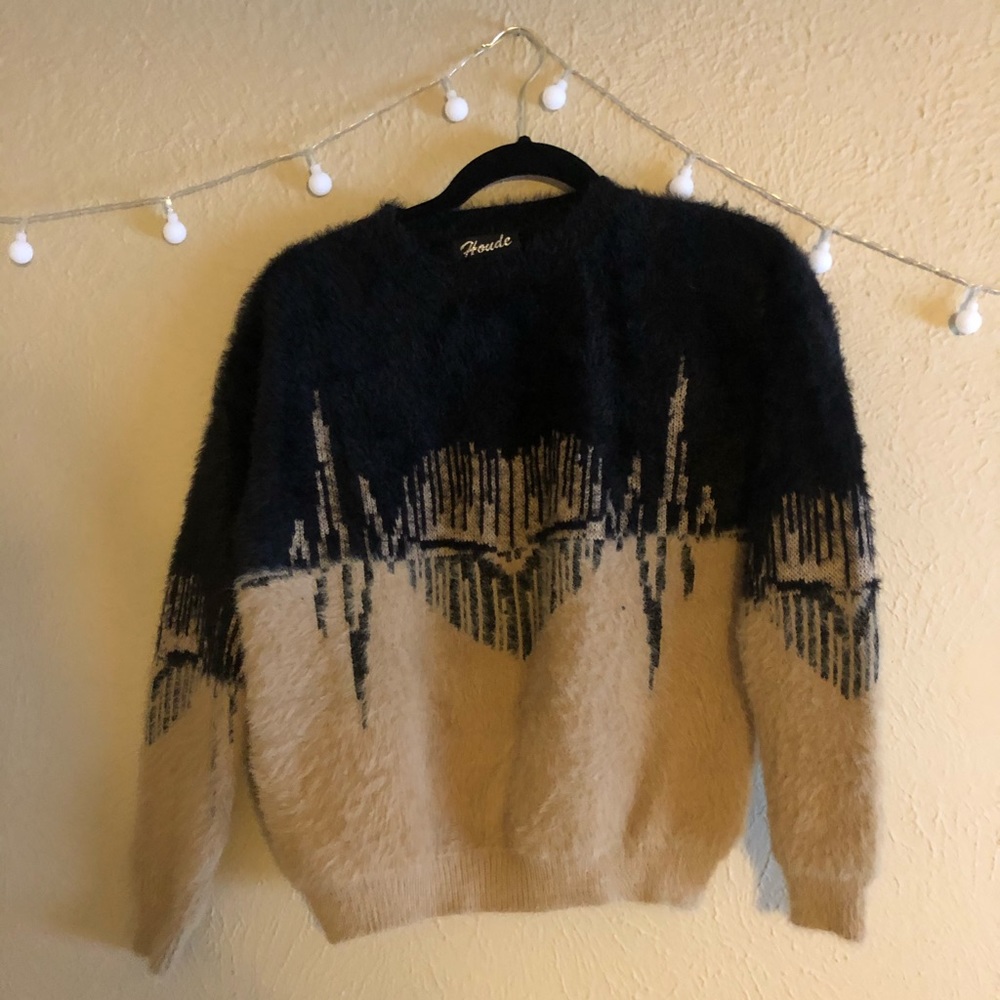 Fluffy sweater for winter